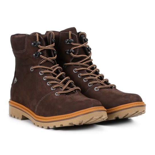 Bota Coturno Cavalera Carlos Nobuck Masculina - Café