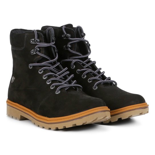 Bota Coturno Cavalera Carlos Nobuck Masculina - Preto