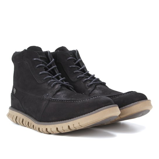 Bota Coturno Cavalera Nobuck Facundo Masculina - Preto
