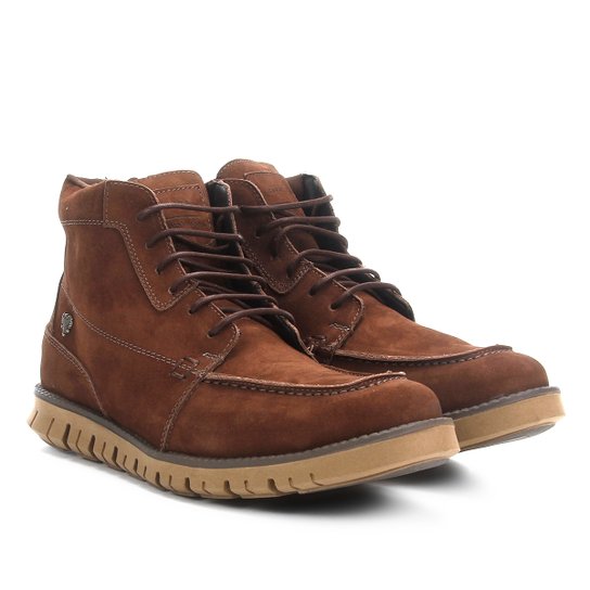 Bota Coturno Cavalera Nobuck Facundo Masculina - Marrom