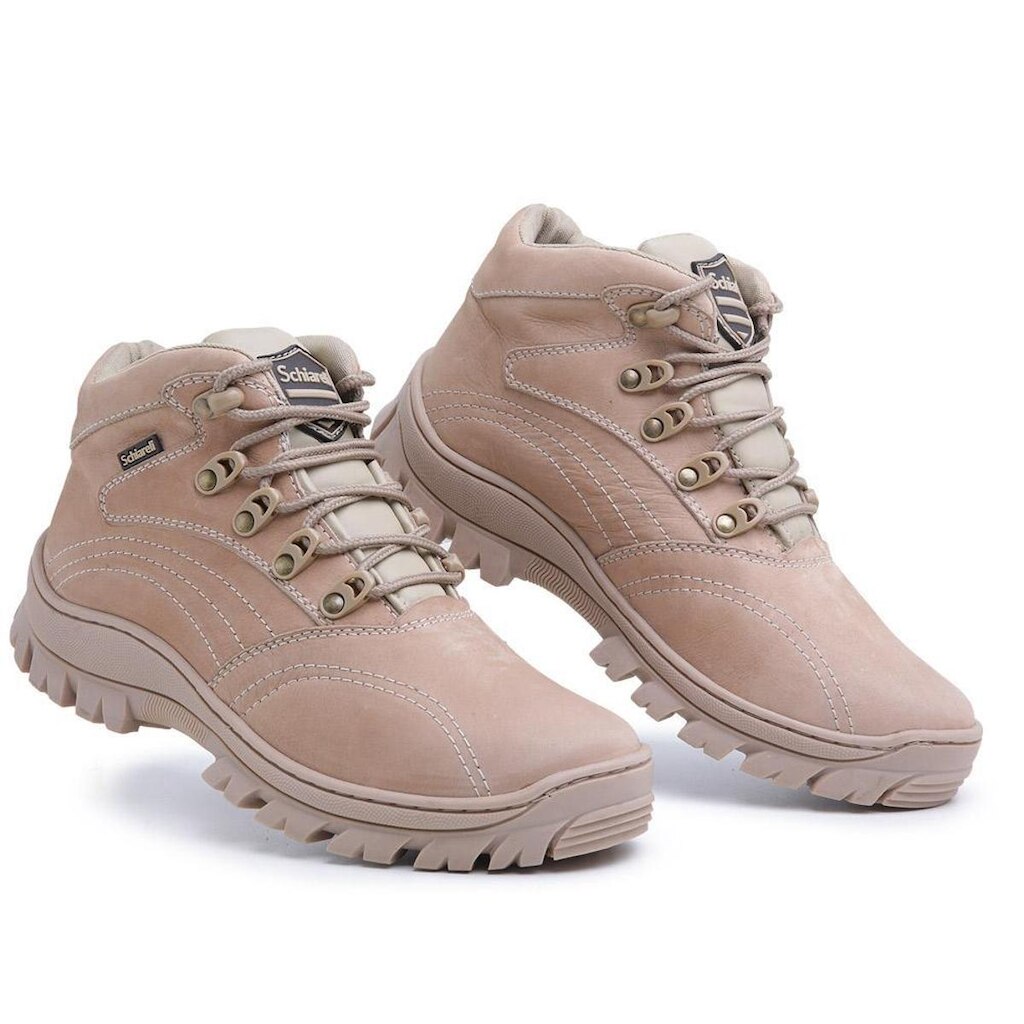 Bota Coturno Militar 970 Schiareli Em Couro
