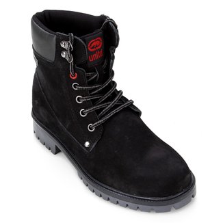 Bota Couro Ecko Cano Alto Nobuck Adventure Masculina