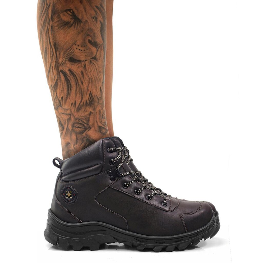 Bota Masculina Adventure Leve Confortável Resistente Trilha Tracking Antiderrapante