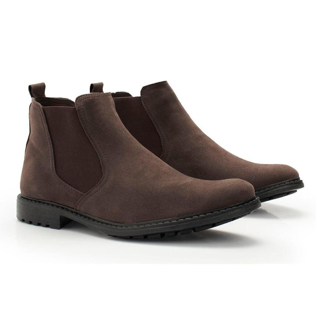 Bota Masculina Chelsea Camurça Casual