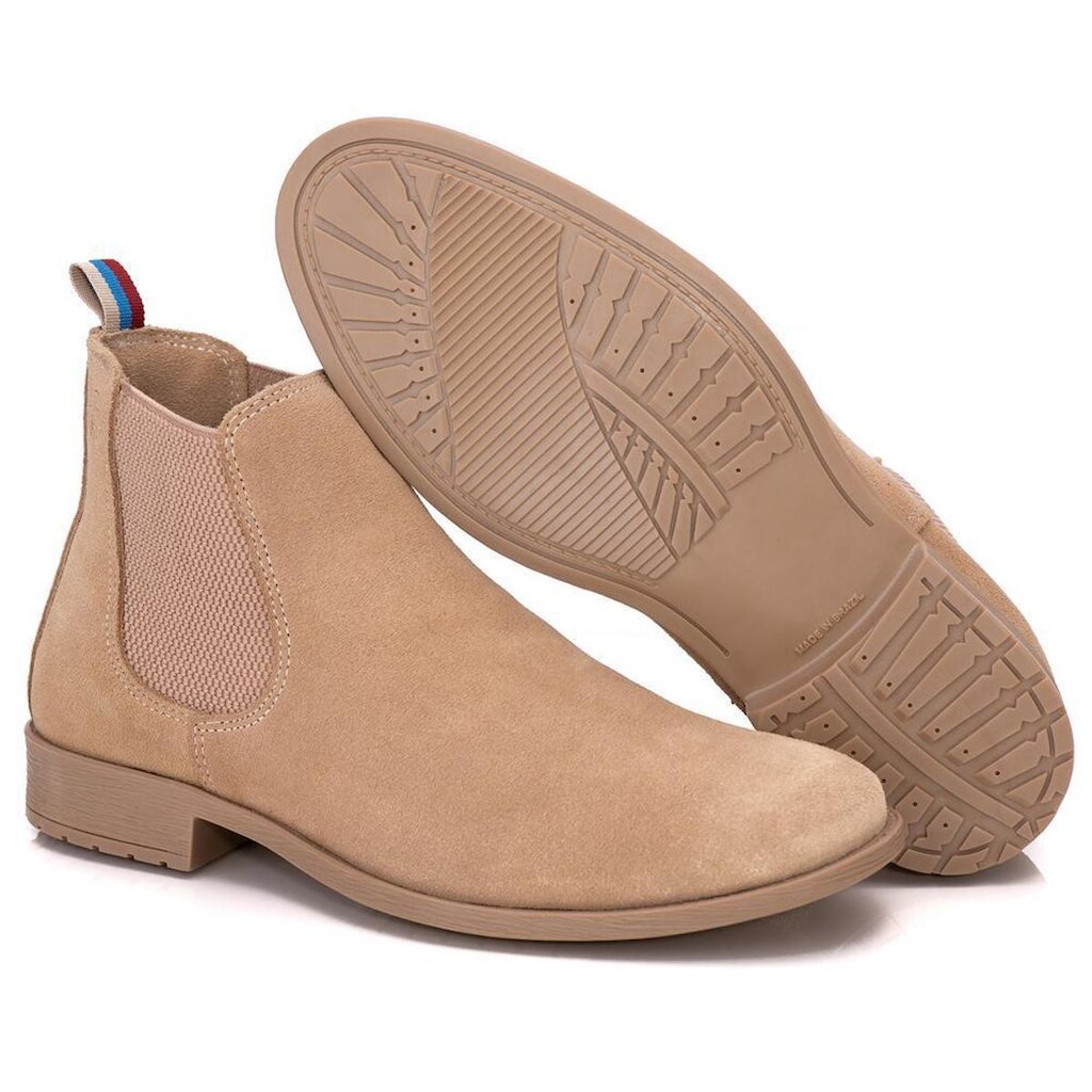 Bota Masculina Chelsea Tratorada Elástico Moderna Conforto