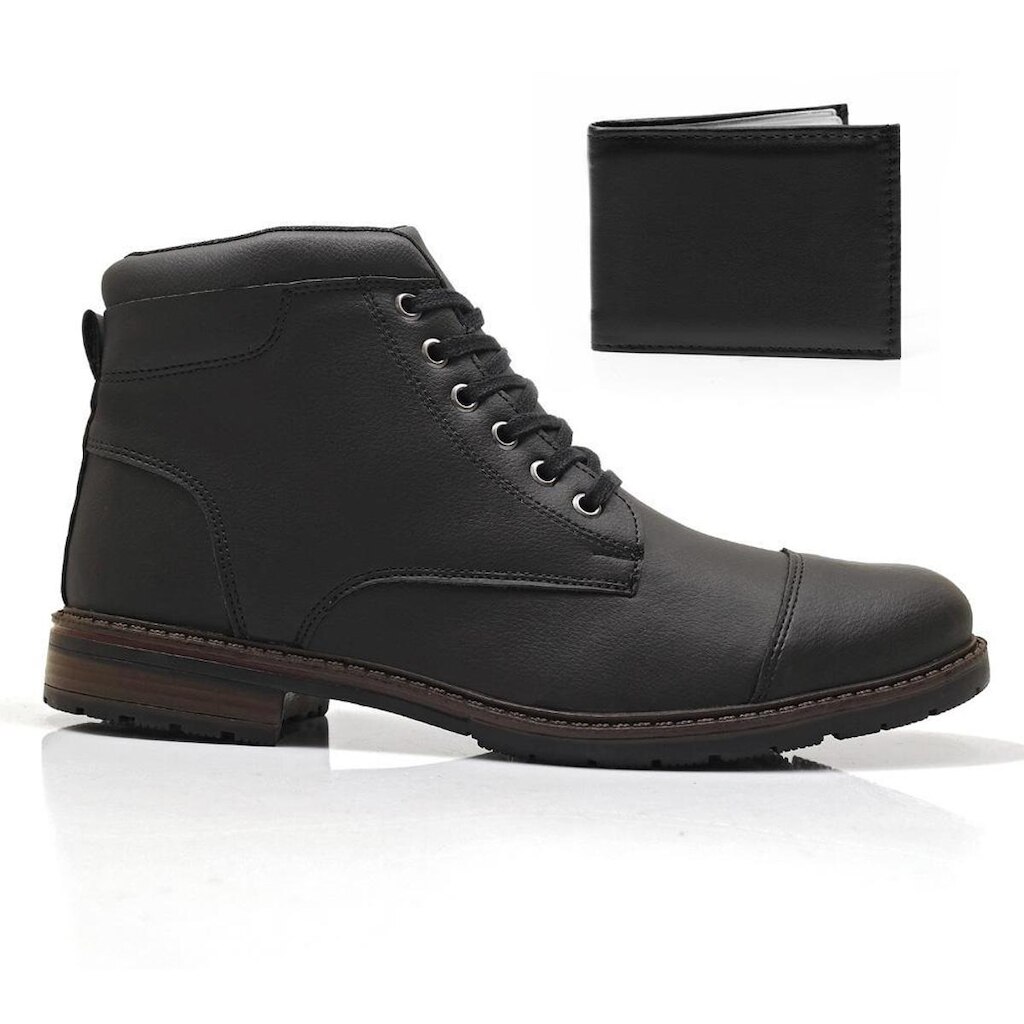 Bota Masculina Pórtice Com Ziper State Com Carteira