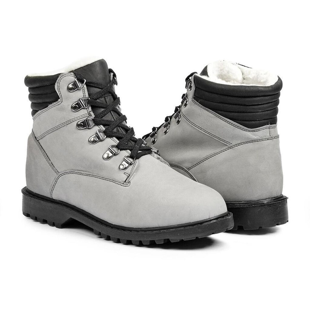 Bota Oslo Bremen para Neve em Couro Forrada com Lã e Impermeável Masculina