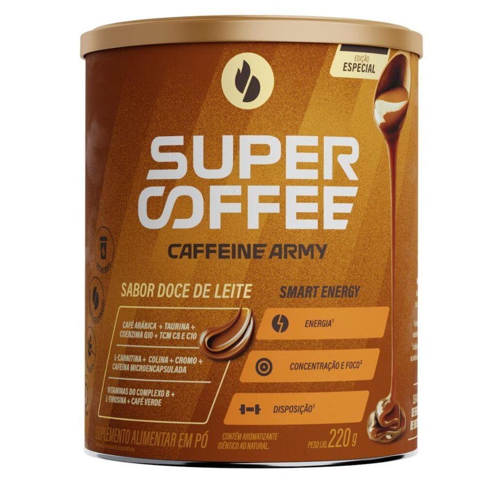 Cafe Soluvel SuperCoffee Doce de Leite 220g - Caffeine Army