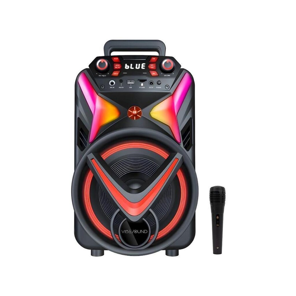 Caixa de Som Amplificada Bluetooth Vivensis Vibe Sound V8 Power 340W USB