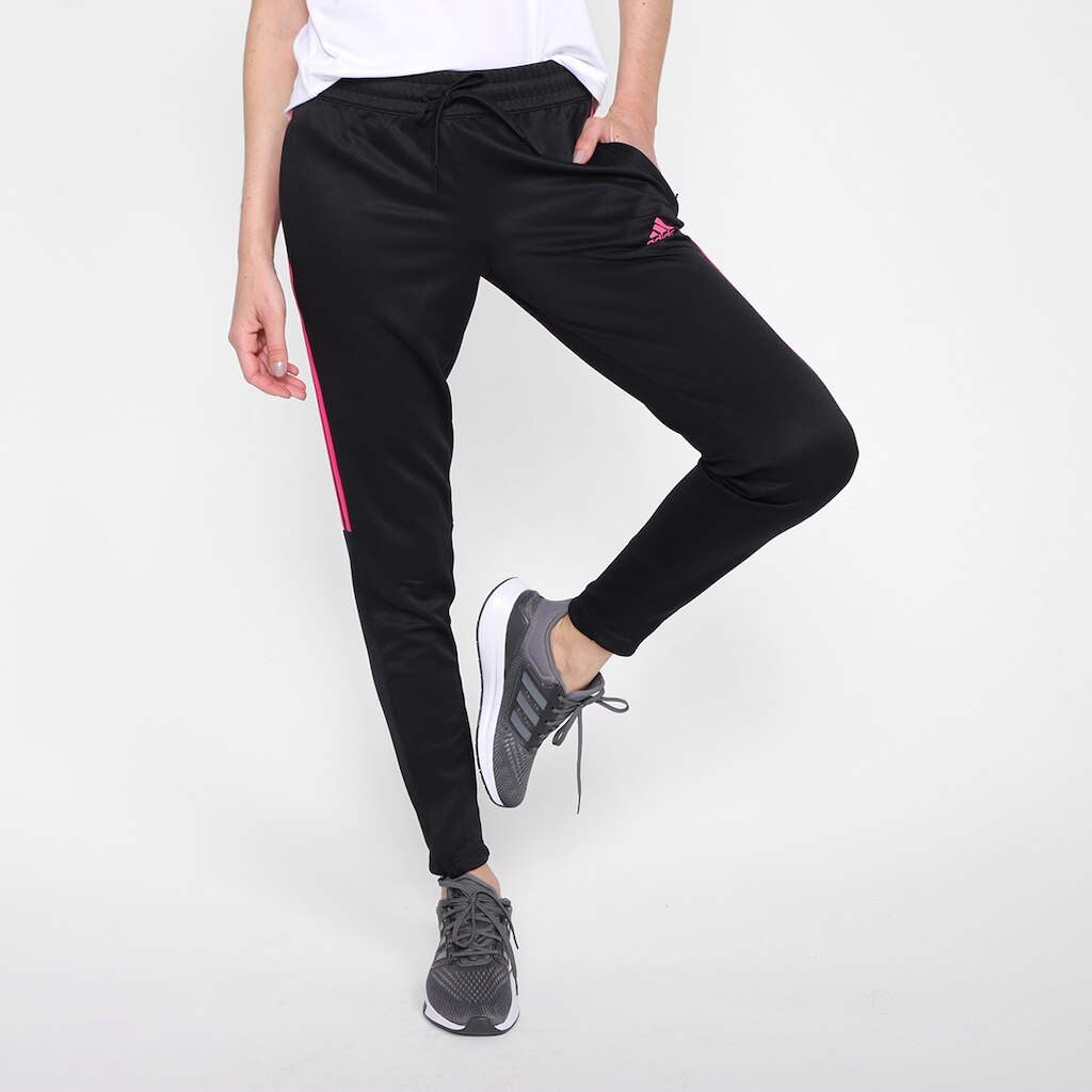 Calça Adidas Sereno 3 Listras Slim Feminina