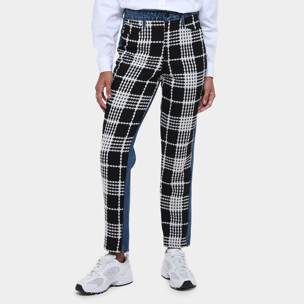 Calça Colcci Bruna Com Tweed Feminina