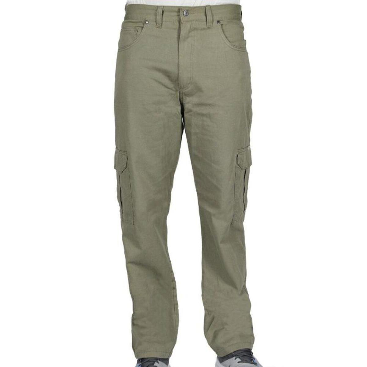 Calça de Sarja R7Jeans Masculina Modelo Cargo 100% Algodão