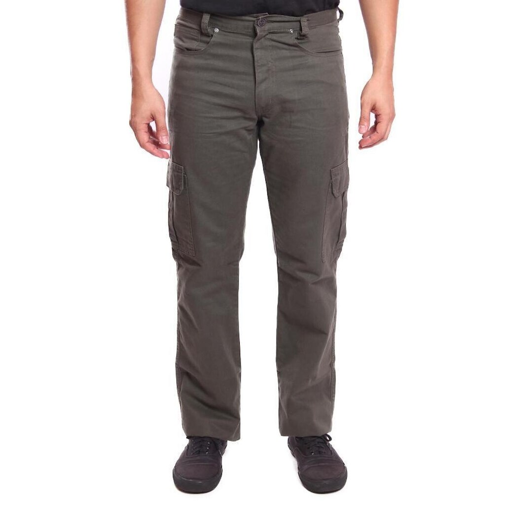 Calça de Sarja R7Jeans Masculina Modelo Cargo 100% Algodão