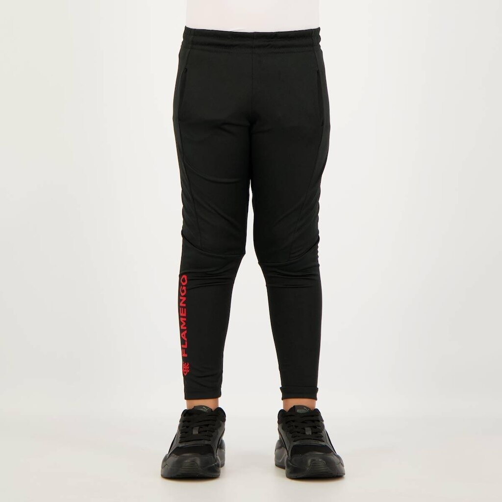 Calça Flamengo Tripple Infantil Preta