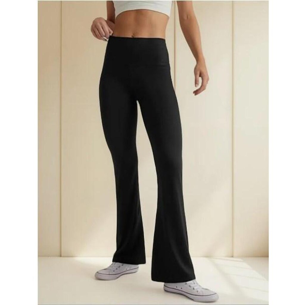 Calça Flare Feminina Cintura Alta Legging Suplex Leguin