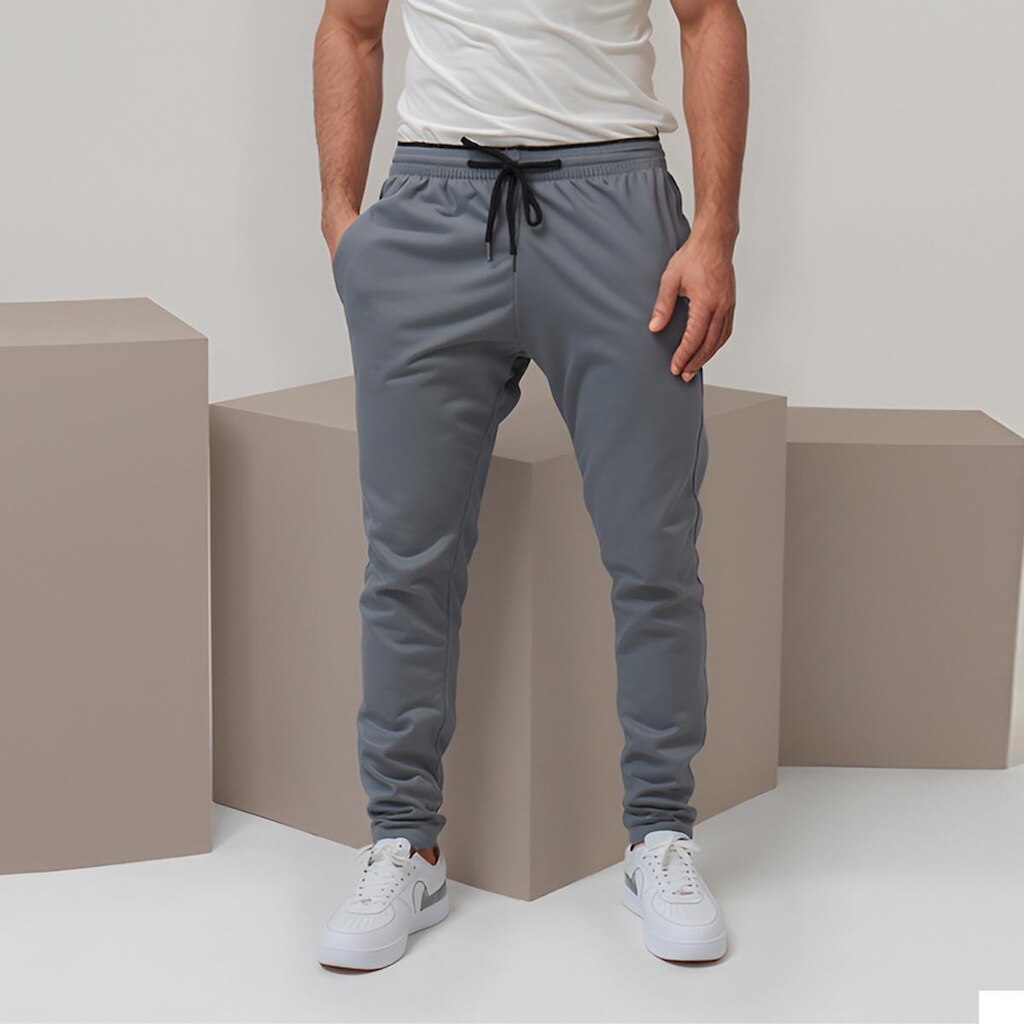 Calça Helanca Flanelada Slim Fit Premium Resistente Esporte
