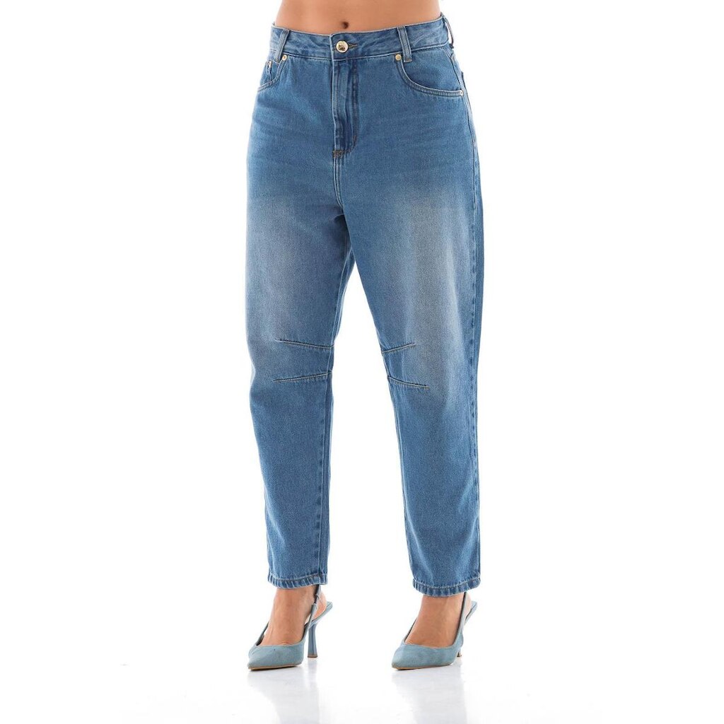 Calça Jeans Feminina Arauto Ballon Denim Vibe