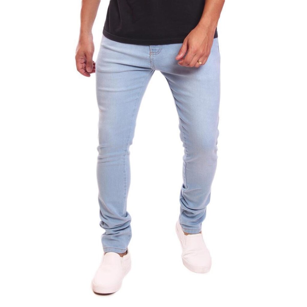 Calça Jeans Masculina Com Elastano OMG Denim Skinny Clara