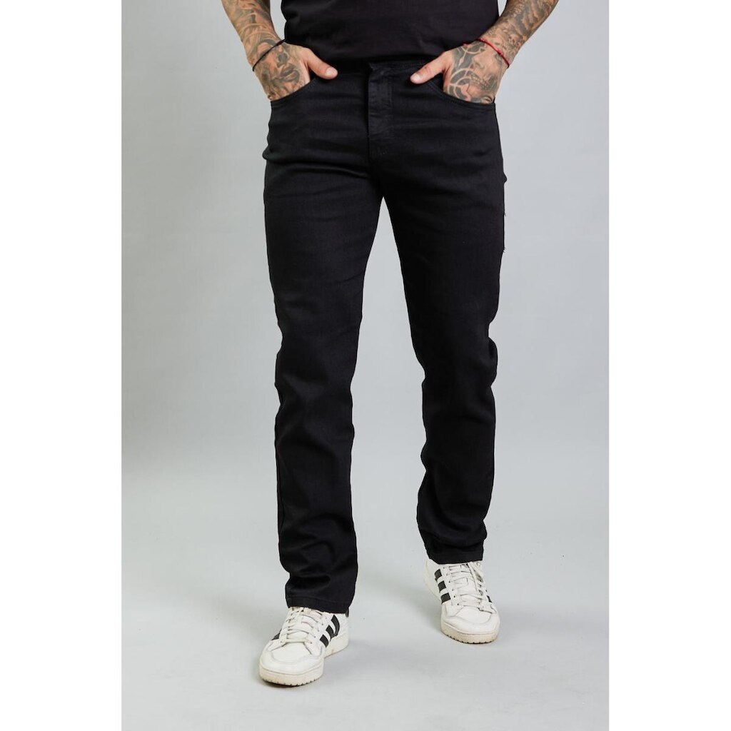 Calça Jeans Masculina Preta Slim Fit Lemier Collection