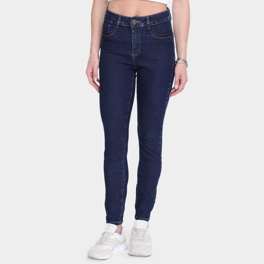 Calça Jeans Skinny Sawary Cintura Alta Feminina