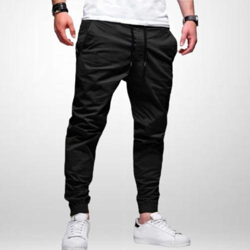 Calça Jogger Masculina Sarja Masculina Punho Elástico