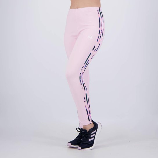 Calça Legging Adidas Print Stripes Feminina