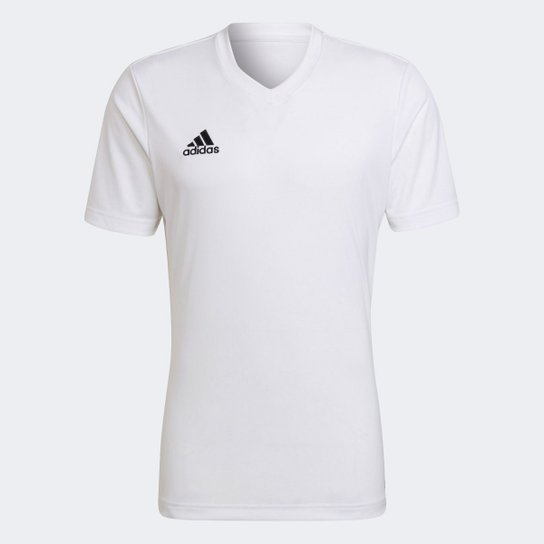 Camisa Adidas Entrada 22 Masculina - Branco Menor preço em Camisa Adidas Entrada 22 Masculina - Branco