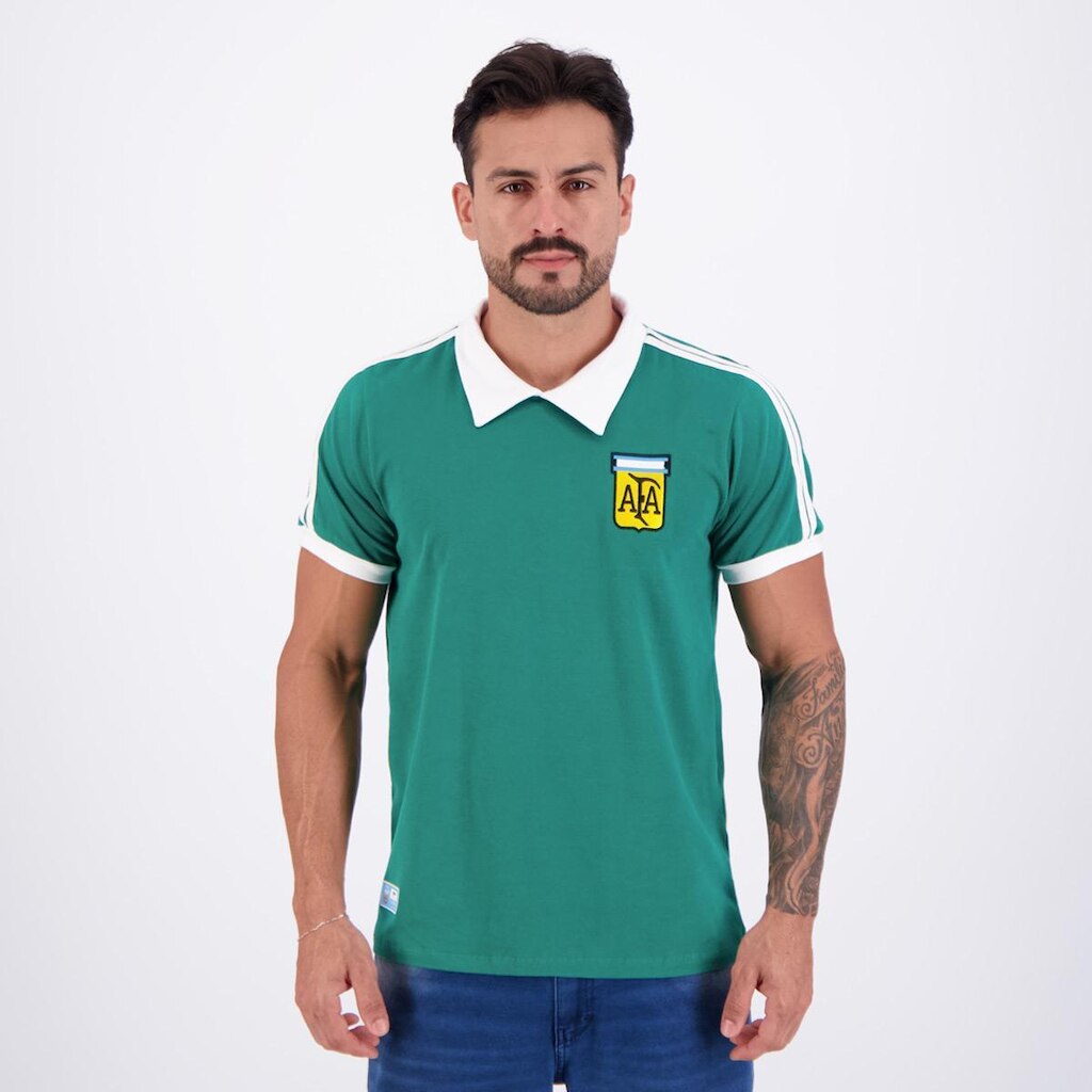 Camisa Argentina Goleiro Retrô 1978 Masculina