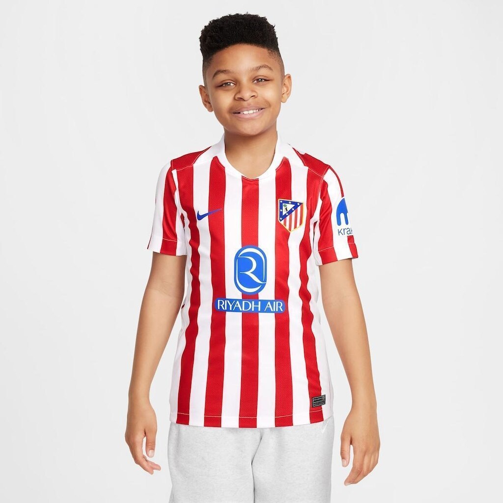 Camisa Atlético de Madrid Nike I 2025/26 Torcedor Pro Infantil