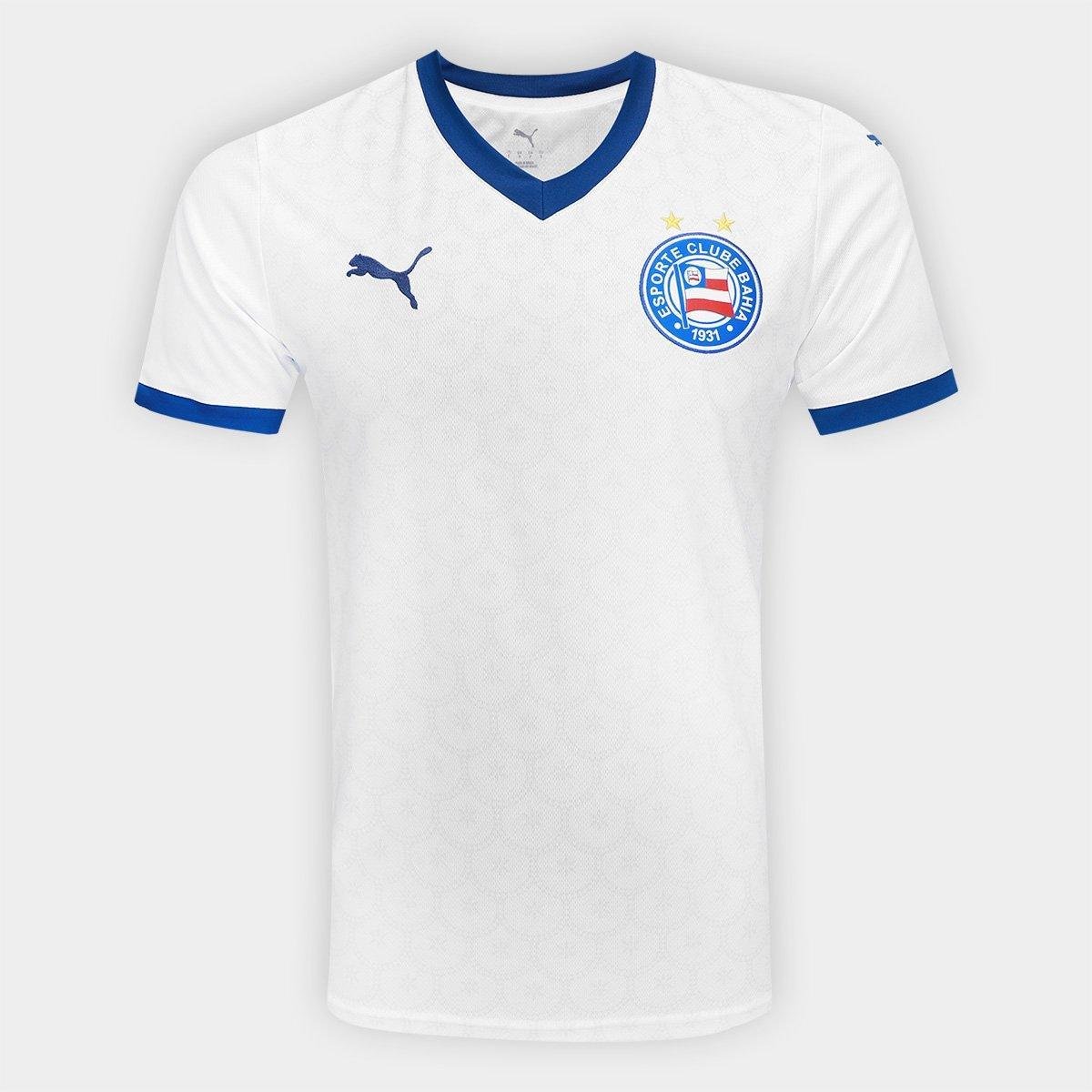 Camisa Bahia I 25/26 s/n Torcedor Puma Masculina Menor preço em Camisa Bahia I 25/26 s/n Torcedor Puma Masculina