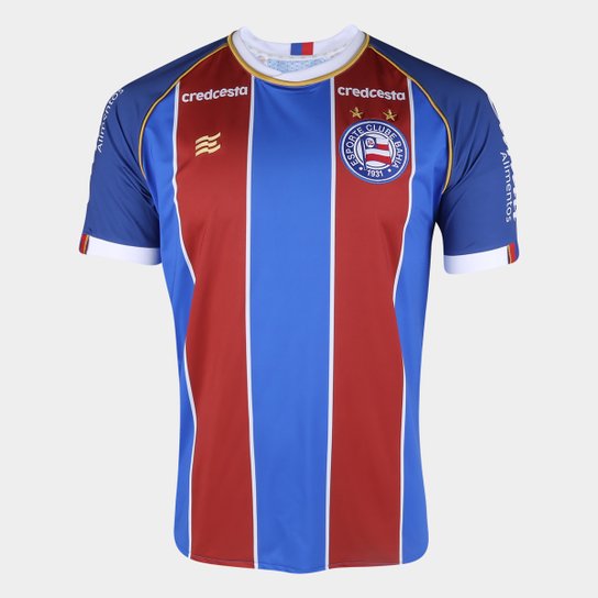 Camisa Bahia II 20/21 s/n° Torcedor Esquadrão Masculina - Azul+Vermelho Menor preço em Camisa Bahia II 20/21 s/n° Torcedor Esquadrão Masculina - Azul+Vermelho