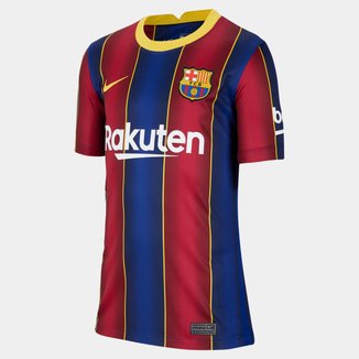 Camisa Barcelona Juvenil Home 20/21 s/n° Torcedor Nike