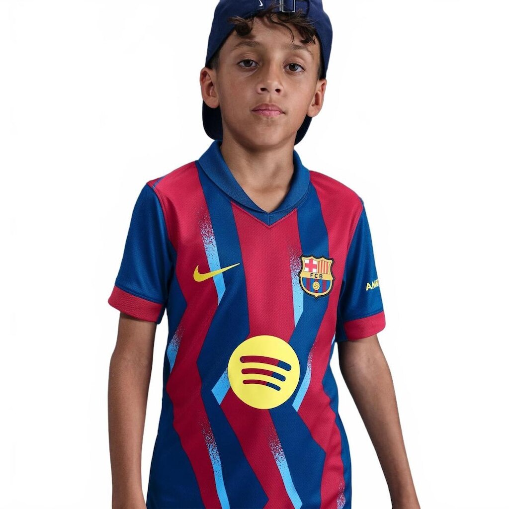 Camisa Barcelona Nike IV 2025/26 Torcedor Pro Infantil