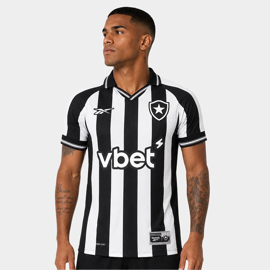 Camisa Botafogo I 25/26 s/n Torcedor Reebok Masculina