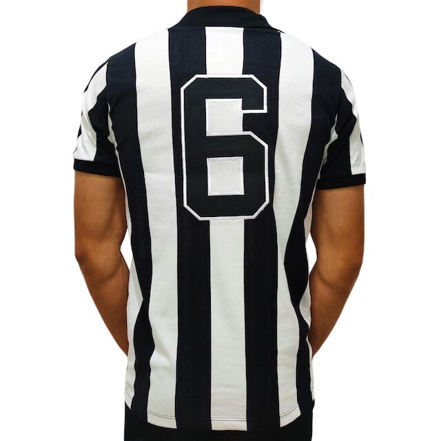 Camisa Botafogo Retro Nilton Santos 1962 Listrada - Masculino