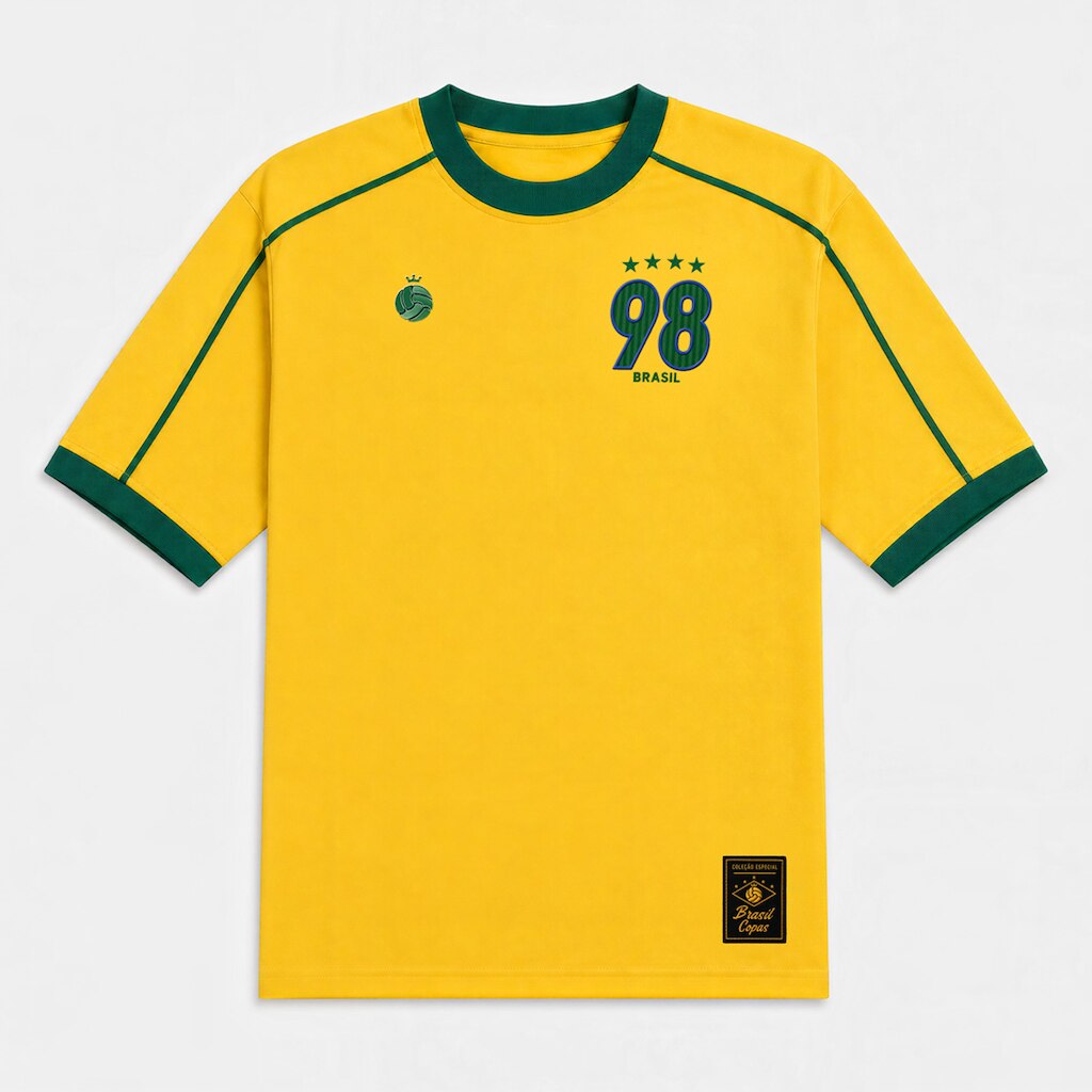 Camisa Brasil 1998 Retrô Masculina