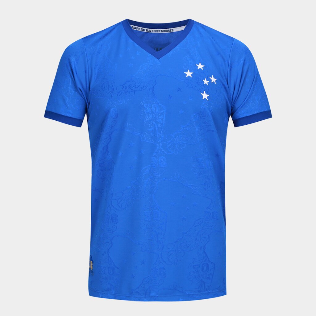 Camisa Comemorativa Cruzeiro Libertadores 50 anos Masculina