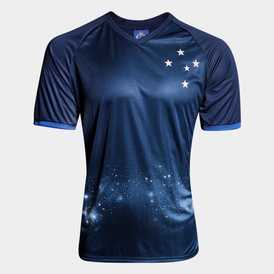 Camisa Cruzeiro Constelação s/n° - Edição Limitada Masculina - Azul+Marinho Menor preço em Camisa Cruzeiro Constelação s/n° - Edição Limitada Masculina - Azul+Marinho