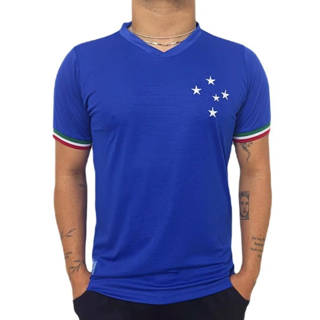 Camisa Cruzeiro Retrô Palestra Azul
