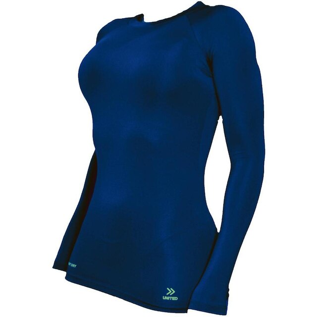 Camisa de compressão térmica feminina United Rash Guard tecnologia Fast Dry T FPS 50+ - amarelo-g