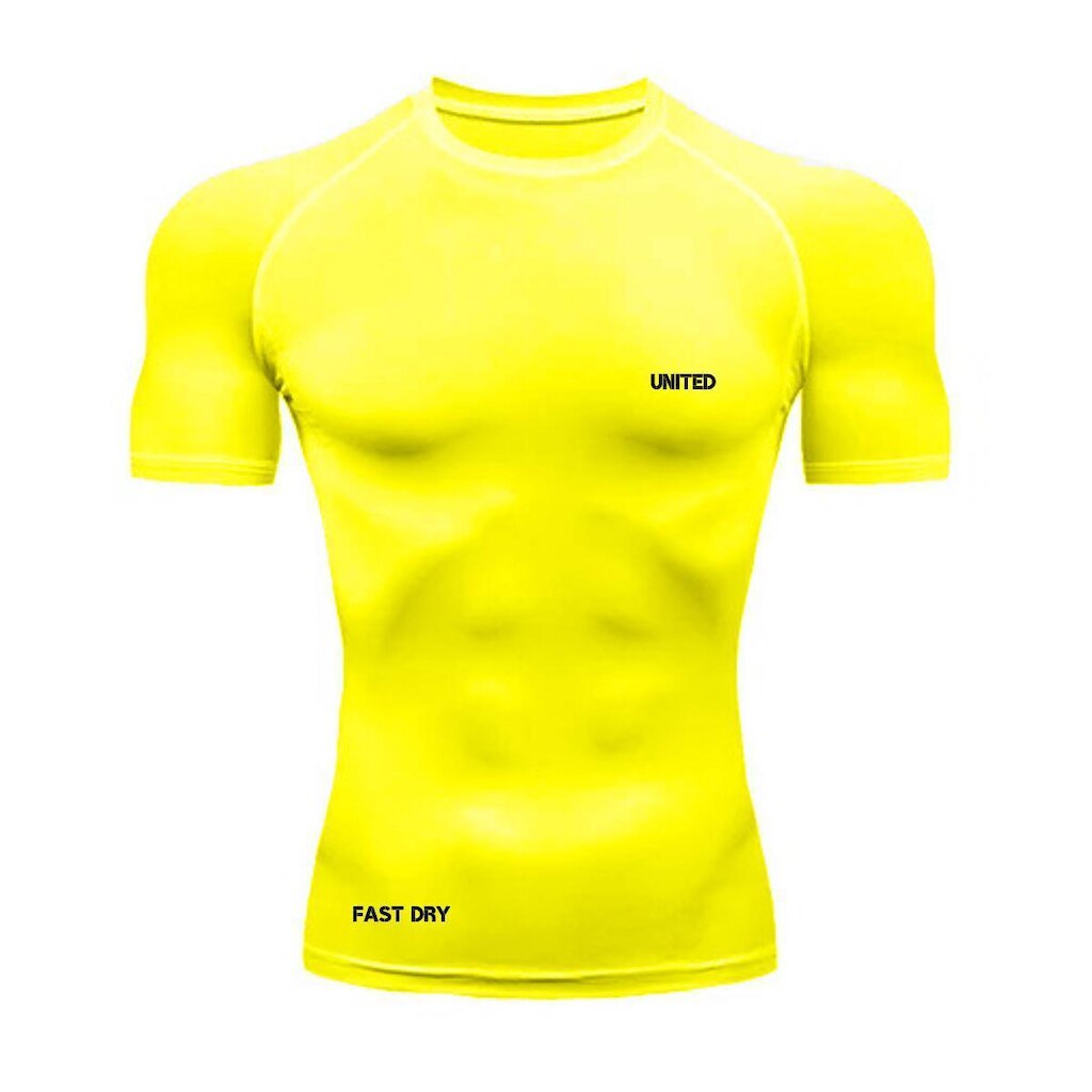 Camisa de compressão térmica Manga Curta United Pro Proteção Solar FPS 50+ Rash Guard