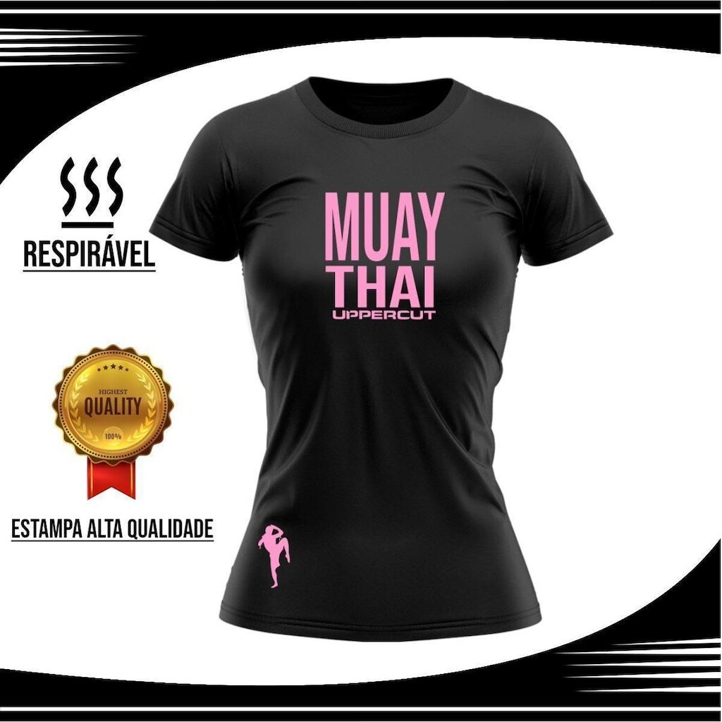Camisa Dry Muay Thai Quadrado War Mc Rs - Uv50+ Feminina