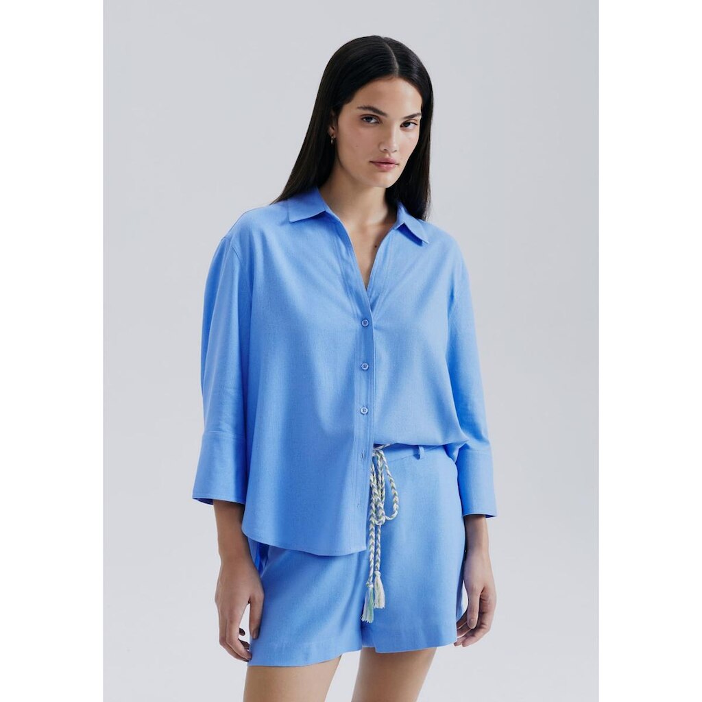 Camisa Feminina Manga 7/8 Com Linho Hering