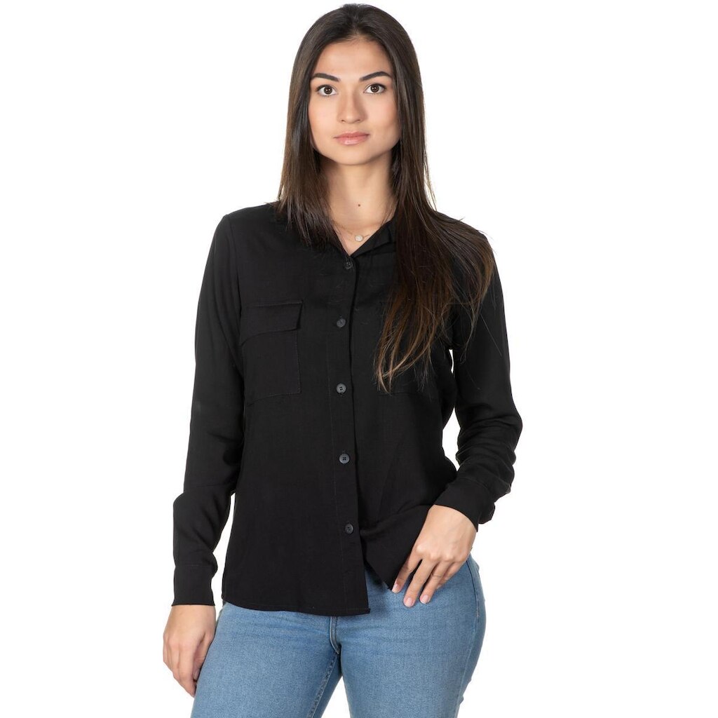Camisa Feminina Viscolinho Manga Longa