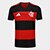 Camisa Flamengo 26/27 s/n Fanshirt Adidas Masculina - Vermelho+Preto