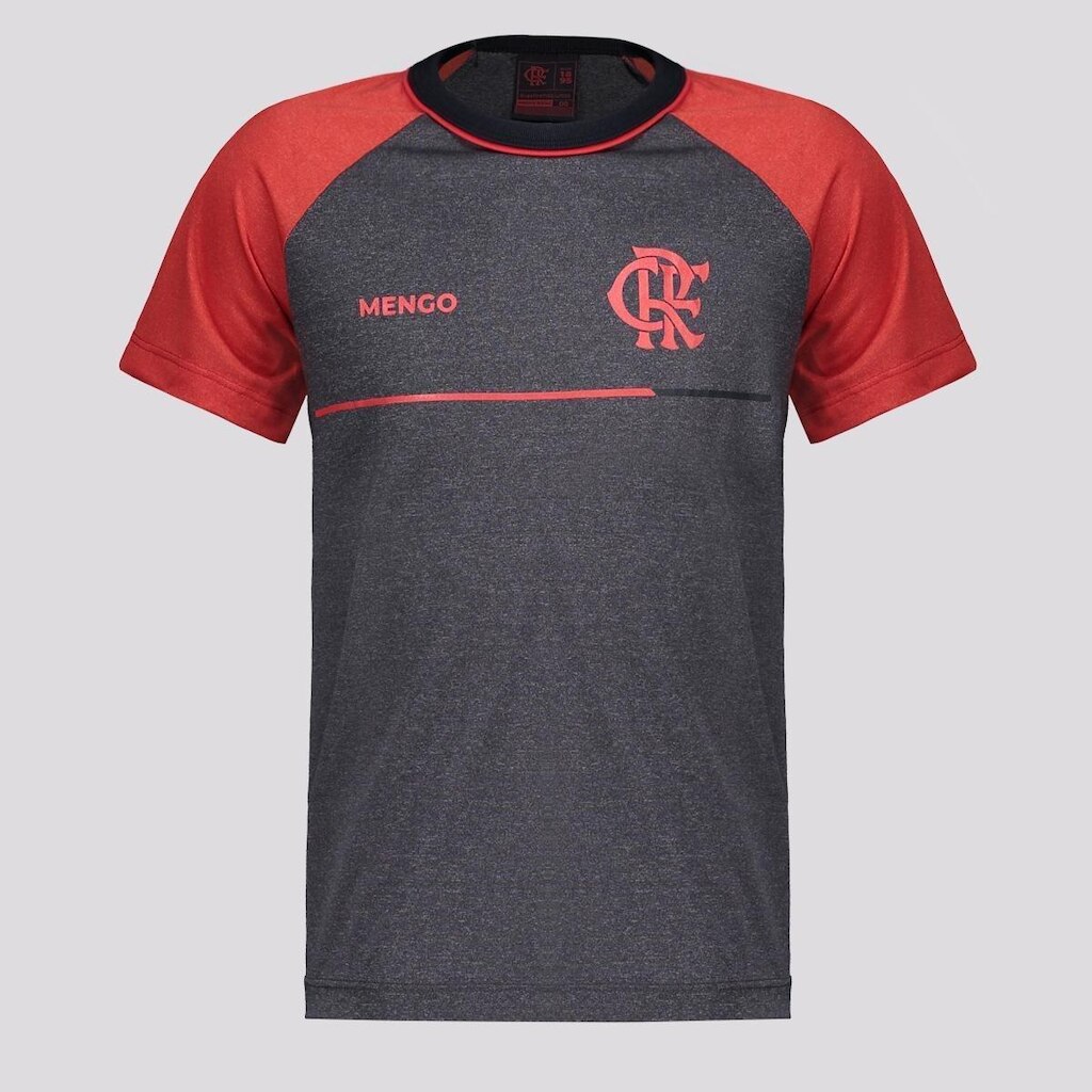 Camisa Flamengo Cesto Infantil Cinza Escuro