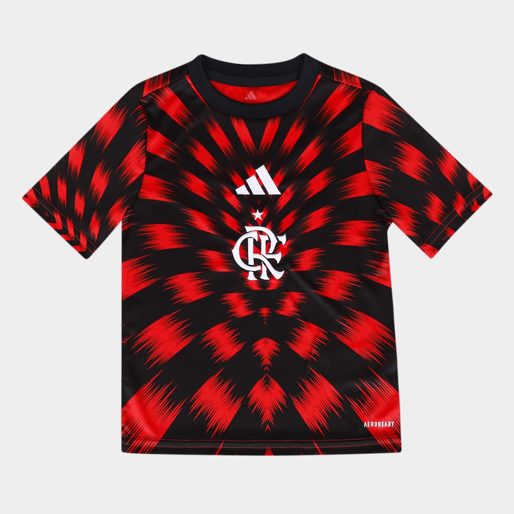 Camisa Flamengo Infantil 25/26 Pré Jogo Adidas
