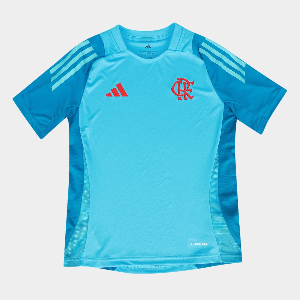 Camisa Flamengo Infantil 25/26 Treino Comissão Adidas