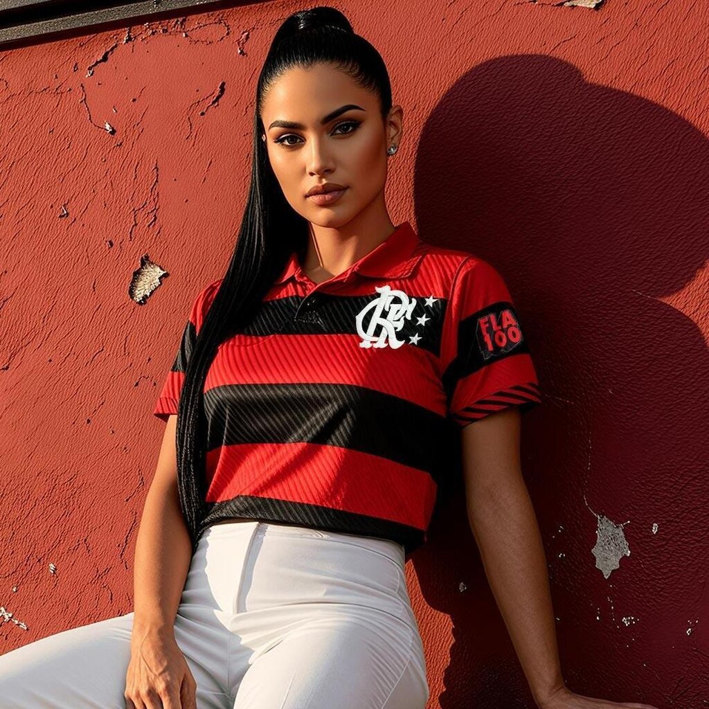 Camisa Flamengo Retrô 1995 Centenário Romário Feminino