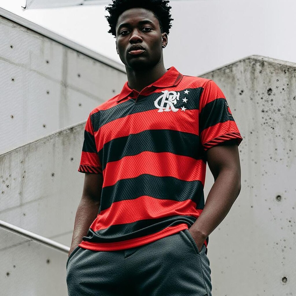 Camisa Flamengo Retrô 1995 Centenário Romário Masculina